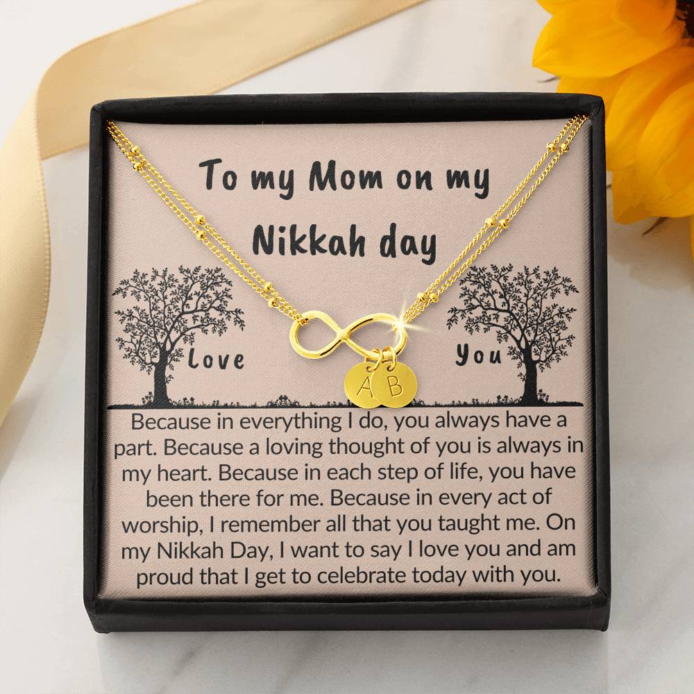 Gift for mom on Nikkah day | Bracelet with muslim quotes on love