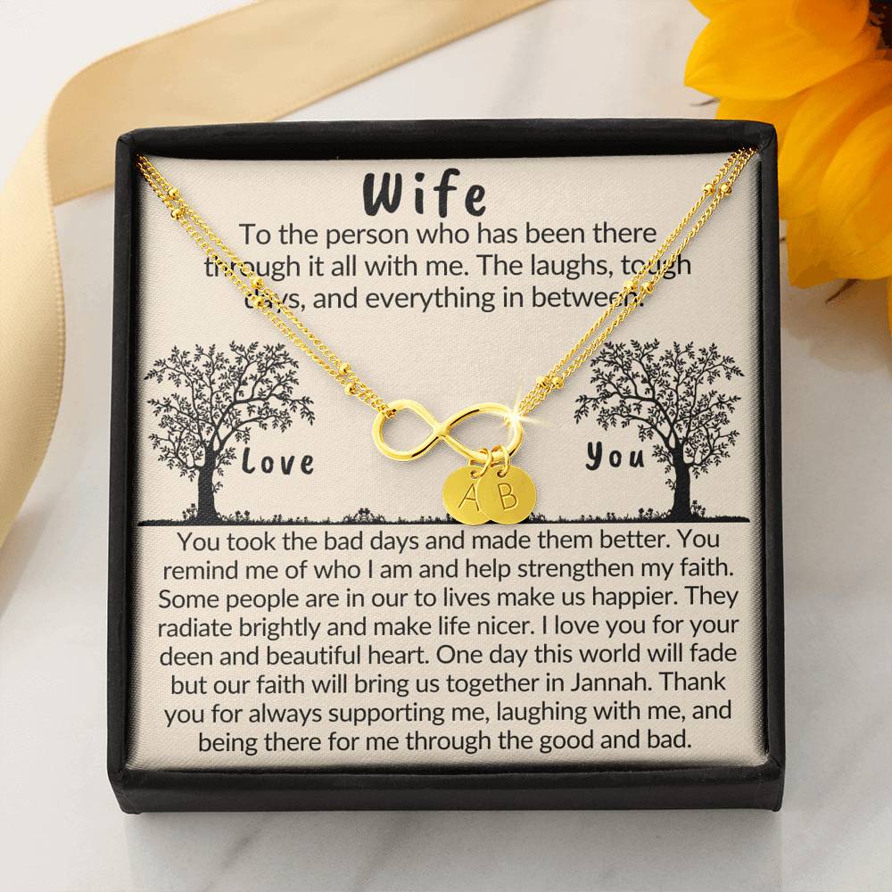 Gift for Muslim Wife | Bracelet with islamic quote about love and life