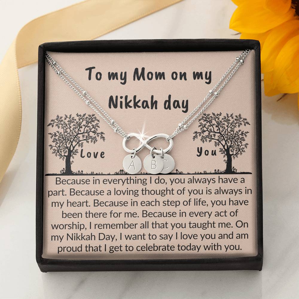 Gift for mom on Nikkah day | Bracelet with muslim quotes on love