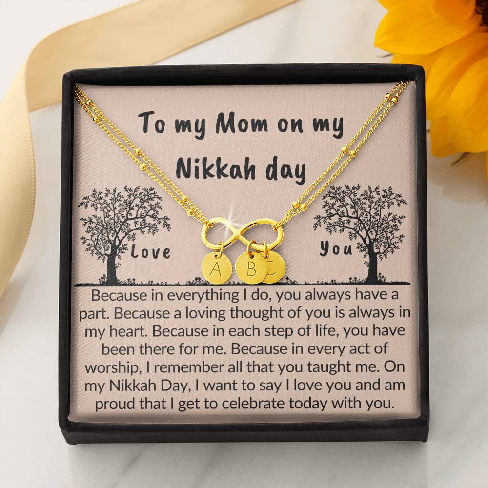 Gift for mom on Nikkah day | Bracelet with muslim quotes on love
