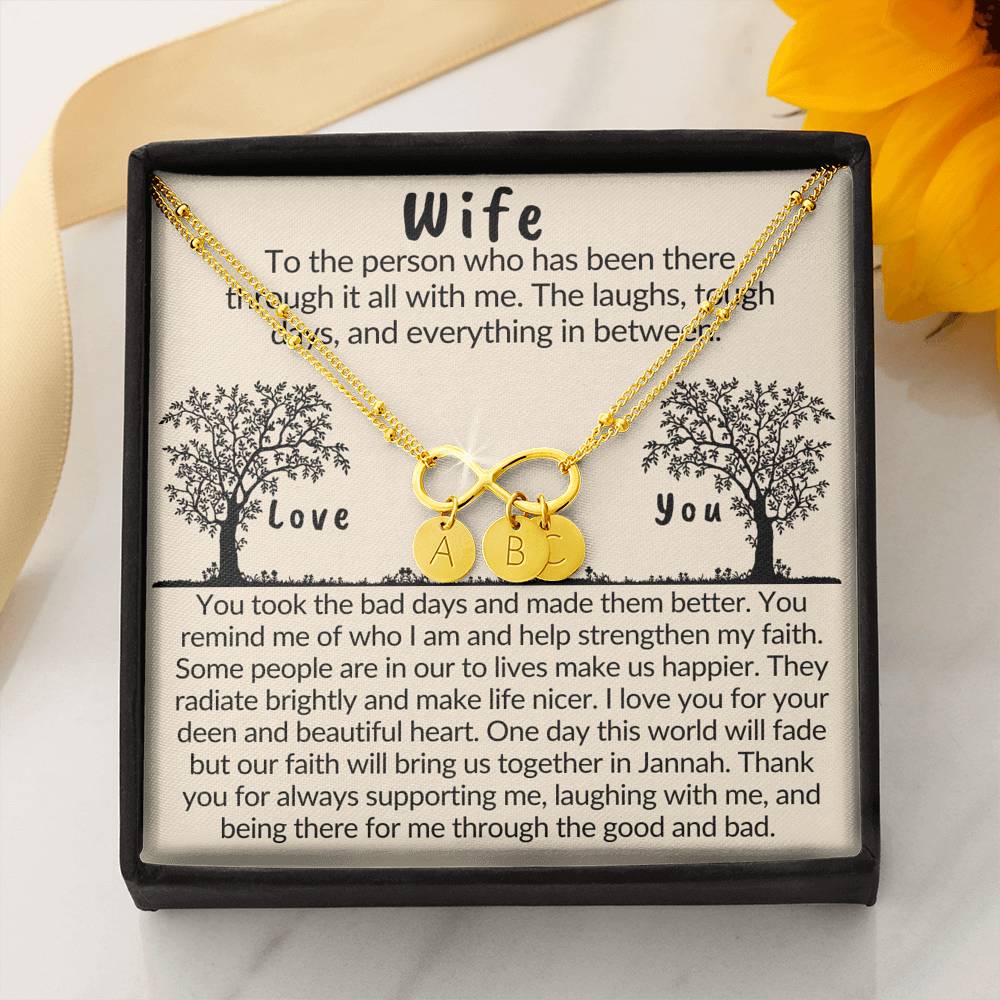 Gift for Muslim Wife | Bracelet with islamic quote about love and life