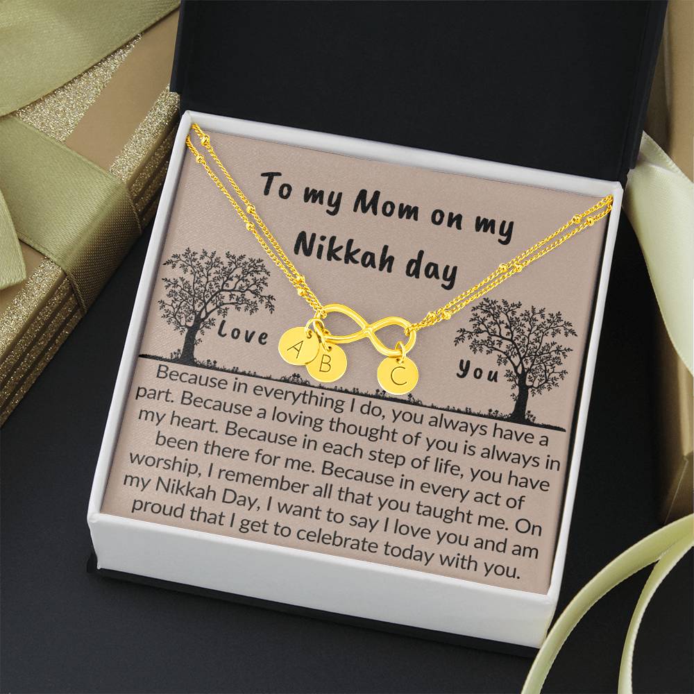 Gift for mom on Nikkah day | Bracelet with muslim quotes on love