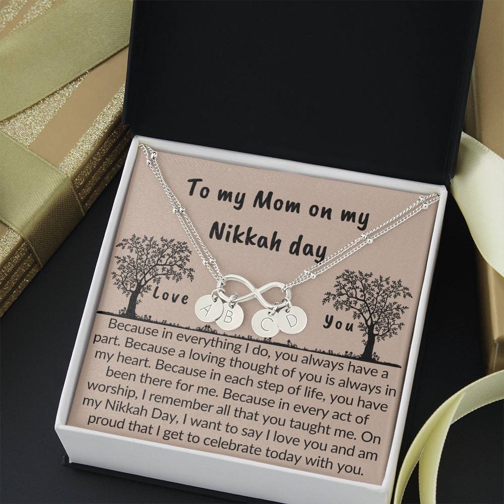 Gift for mom on Nikkah day | Bracelet with muslim quotes on love