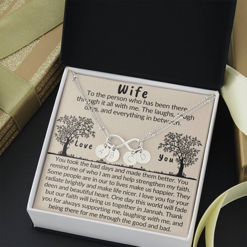 Gift for Muslim Wife | Bracelet with islamic quote about love and life