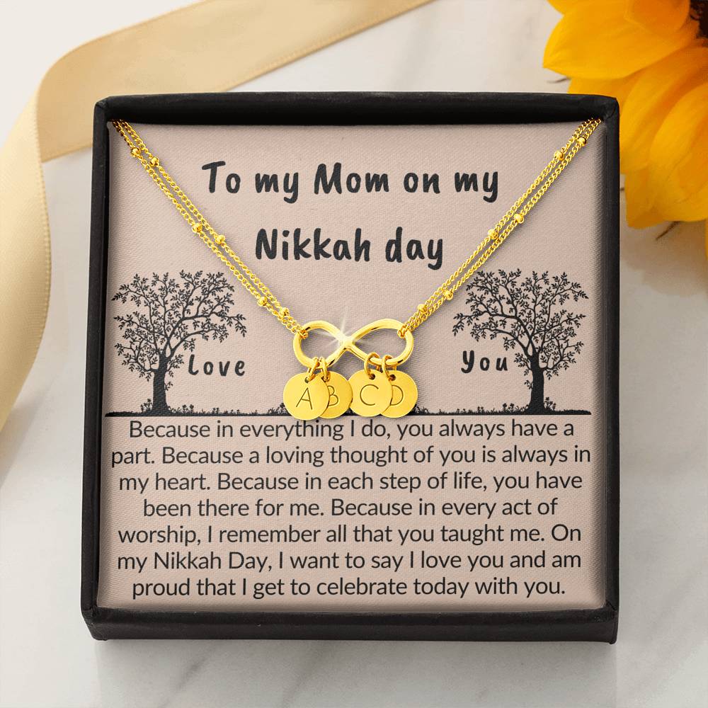 Gift for mom on Nikkah day | Bracelet with muslim quotes on love