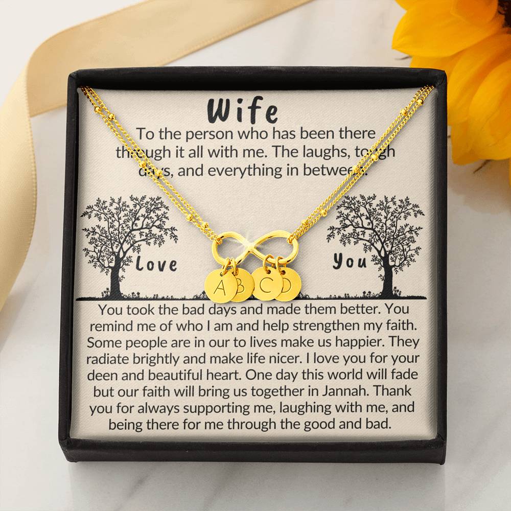 Gift for Muslim Wife | Bracelet with islamic quote about love and life