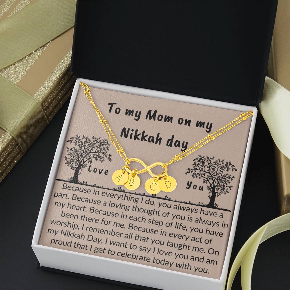 Gift for mom on Nikkah day | Bracelet with muslim quotes on love