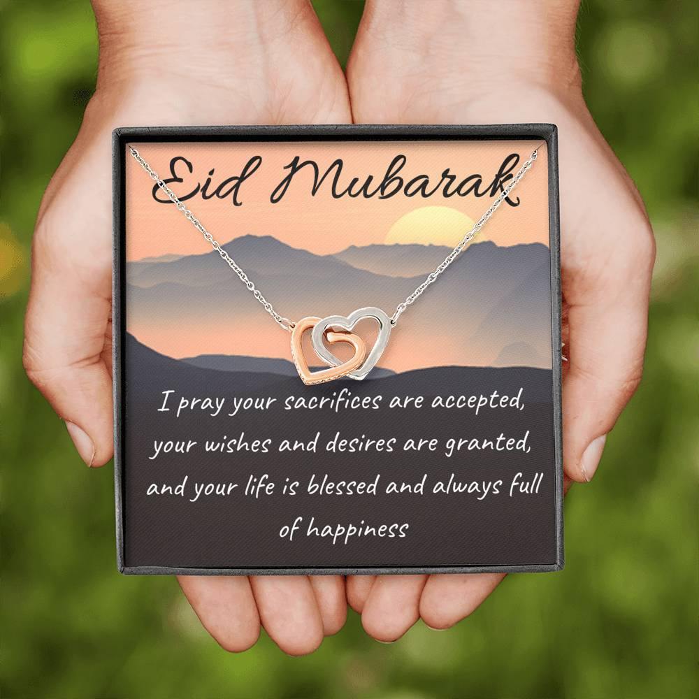 Blessed and Happy | Necklace gift for Eid with Message Card