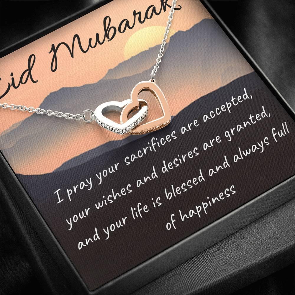 Blessed and Happy | Necklace gift for Eid with Message Card