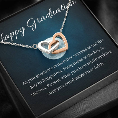 What You Love | Graduating necklace gift with letter card