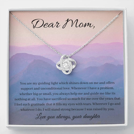 Shining and Guiding Light | Necklace gift for mom with message card - MuslimwithMe