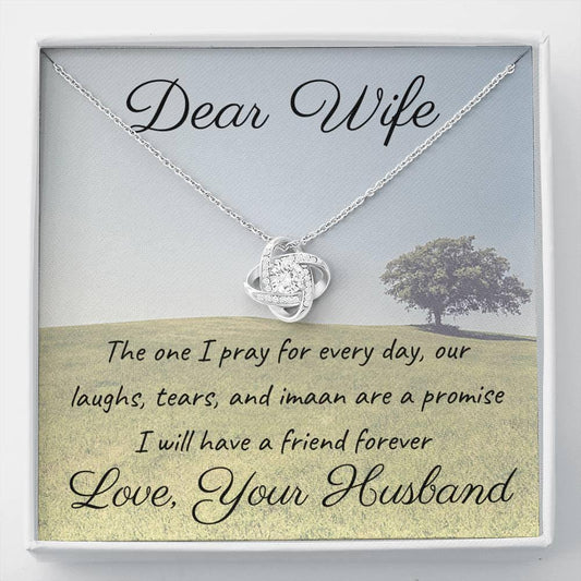 Friend forever | Quwa Knot Necklace for Wife - MuslimwithMe