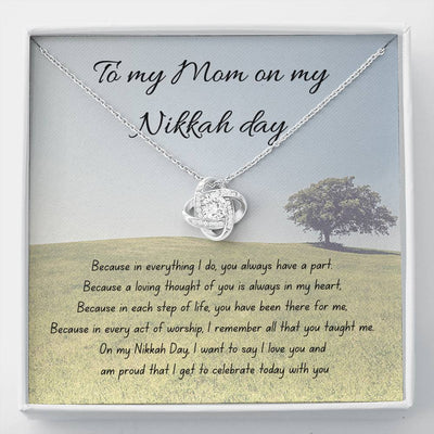 I love You | Quwa Knot Necklace as Nikkah gift with Message Card