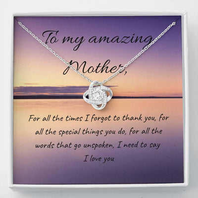 I love You | Quwa Knot Necklace for Mom