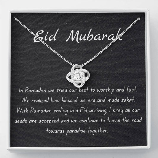 Guided Together | Quwa Knot Necklace Gift for Eid with Message Card - MuslimwithMe