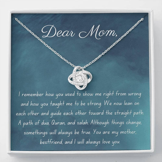 My Mother and Best Friend | Necklace gift with a letter to mom - MuslimwithMe