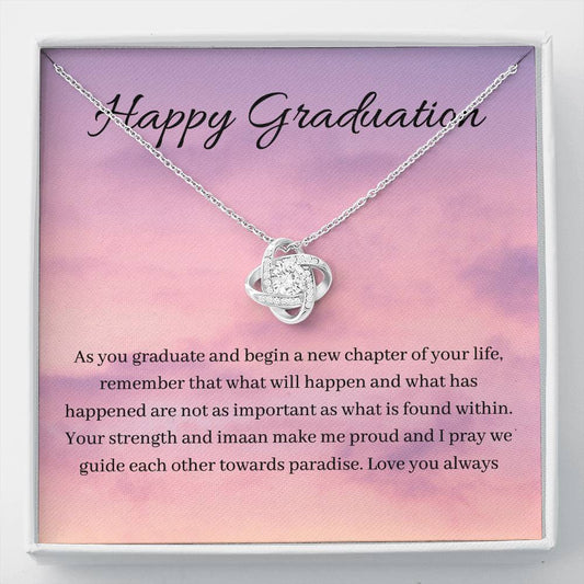 Found Within | Quwa Knot necklace as graduating gift with letter cards - MuslimwithMe