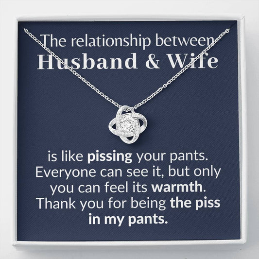Husband & wife piss funny gift