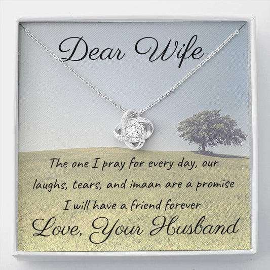Friend forever | Noor Necklace for Wife with Message Card - MuslimwithMe