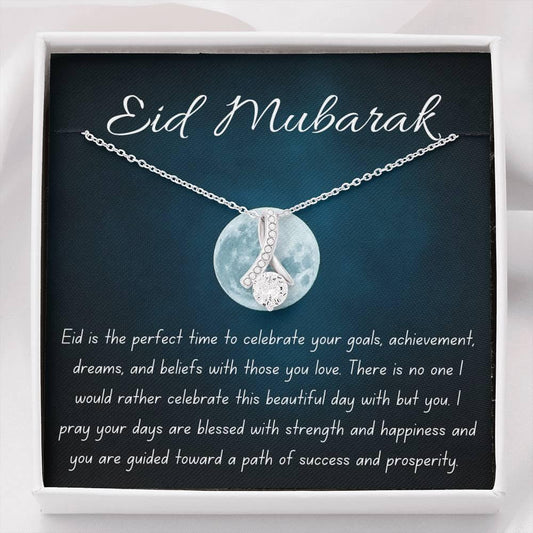 Celebrating Together | Noor necklace for Eid with message - MuslimwithMe