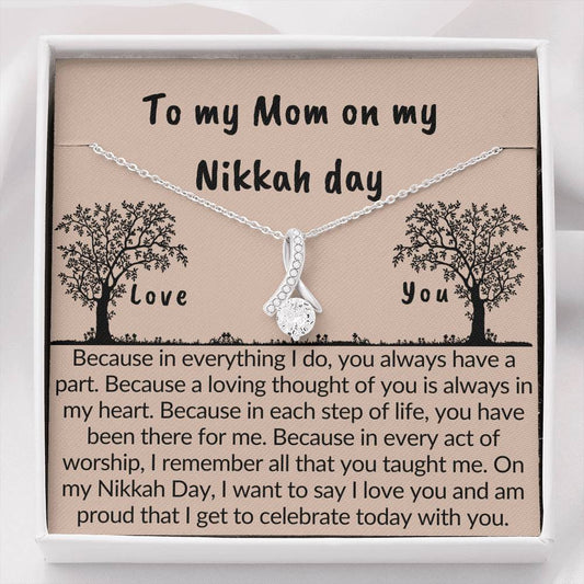 Gift for mom on Nikkah day | Necklace with muslim quotes on love - MuslimwithMe