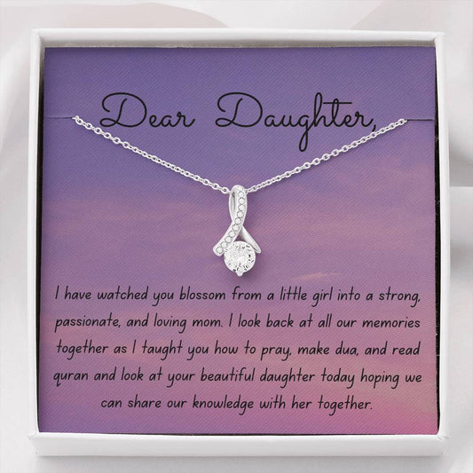 Together throughout | Necklace Gift for Daughter with Message Card - MuslimwithMe