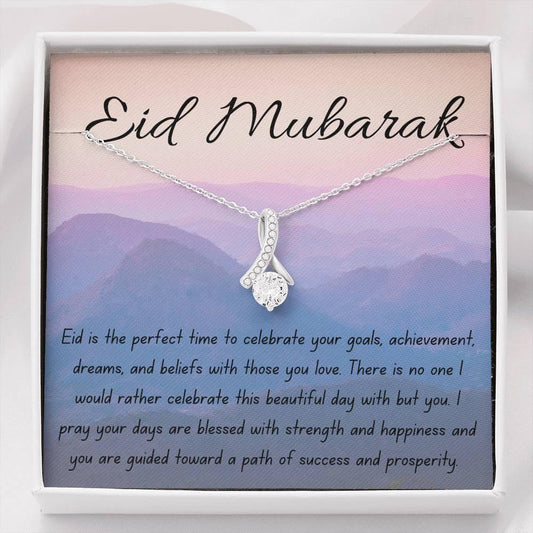 Celebrating Together | Noor necklace for Eid with message - MuslimwithMe