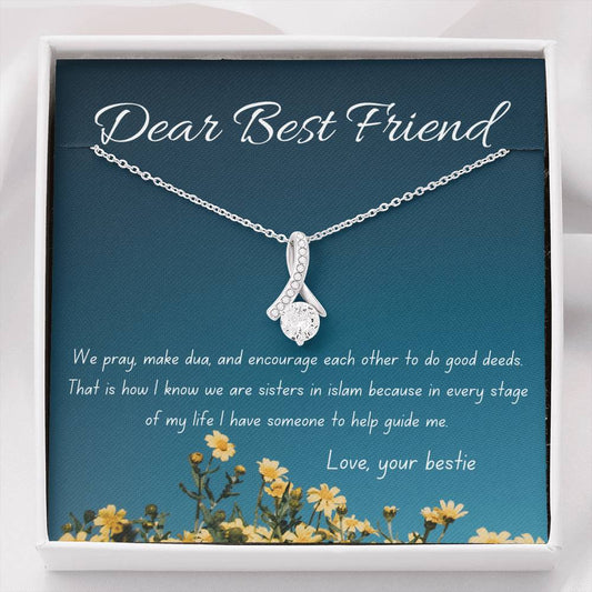 Guided Together | Noor Necklace for Friend with Message Card - MuslimwithMe