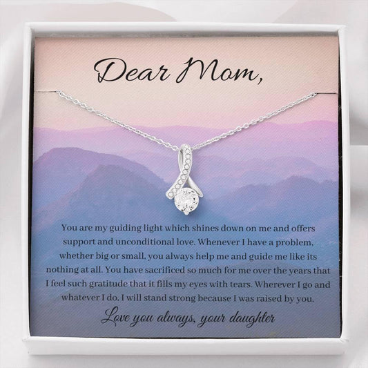 Shining and Guiding Light | necklace gift for mom with beautiful message - MuslimwithMe
