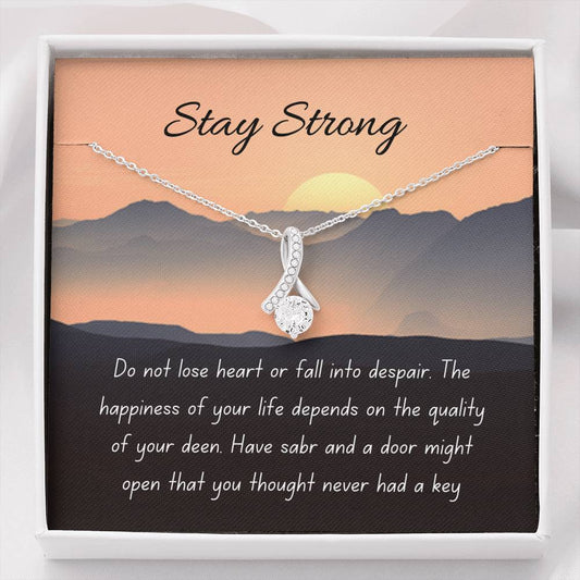Open Door | Noor necklace for loved one with message - MuslimwithMe