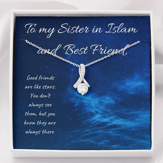 Always There | Noor Necklace for Friend with letter - MuslimwithMe