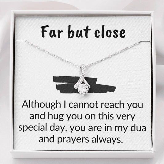 Far but in my dua | necklace gift for far away muslim - MuslimwithMe