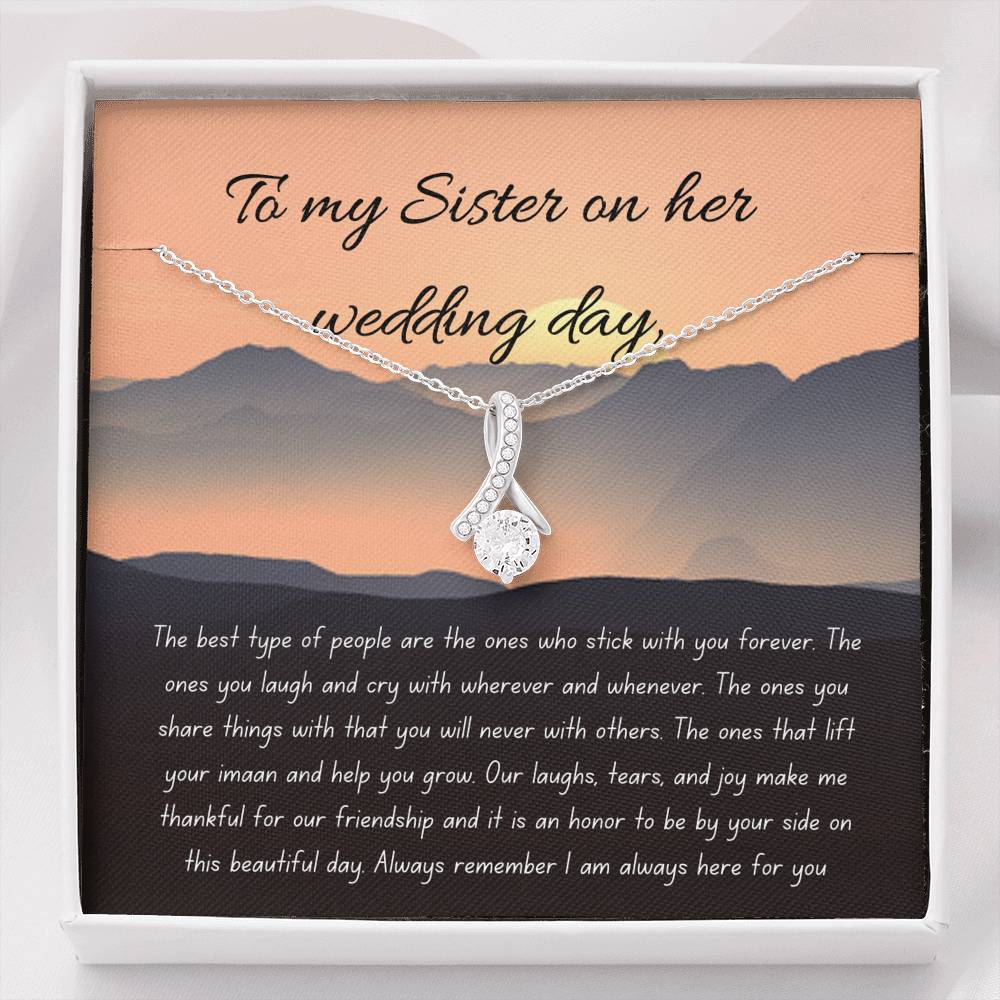 Forever Friend | Noor Necklace as a wedding gift with letter card