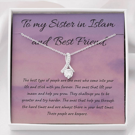 Forever Friend | Noor Necklace for Friend with Message Card - MuslimwithMe