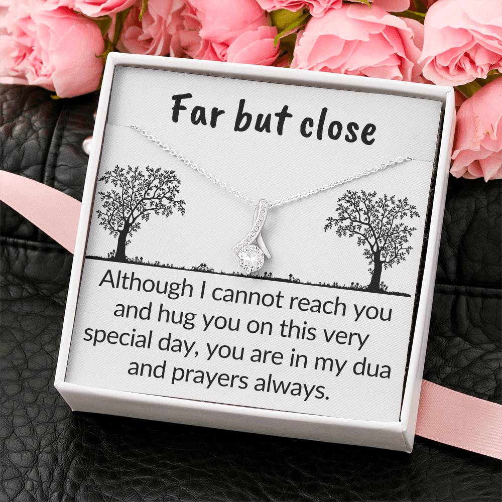 Far but in my prayers | necklace gift for muslim women