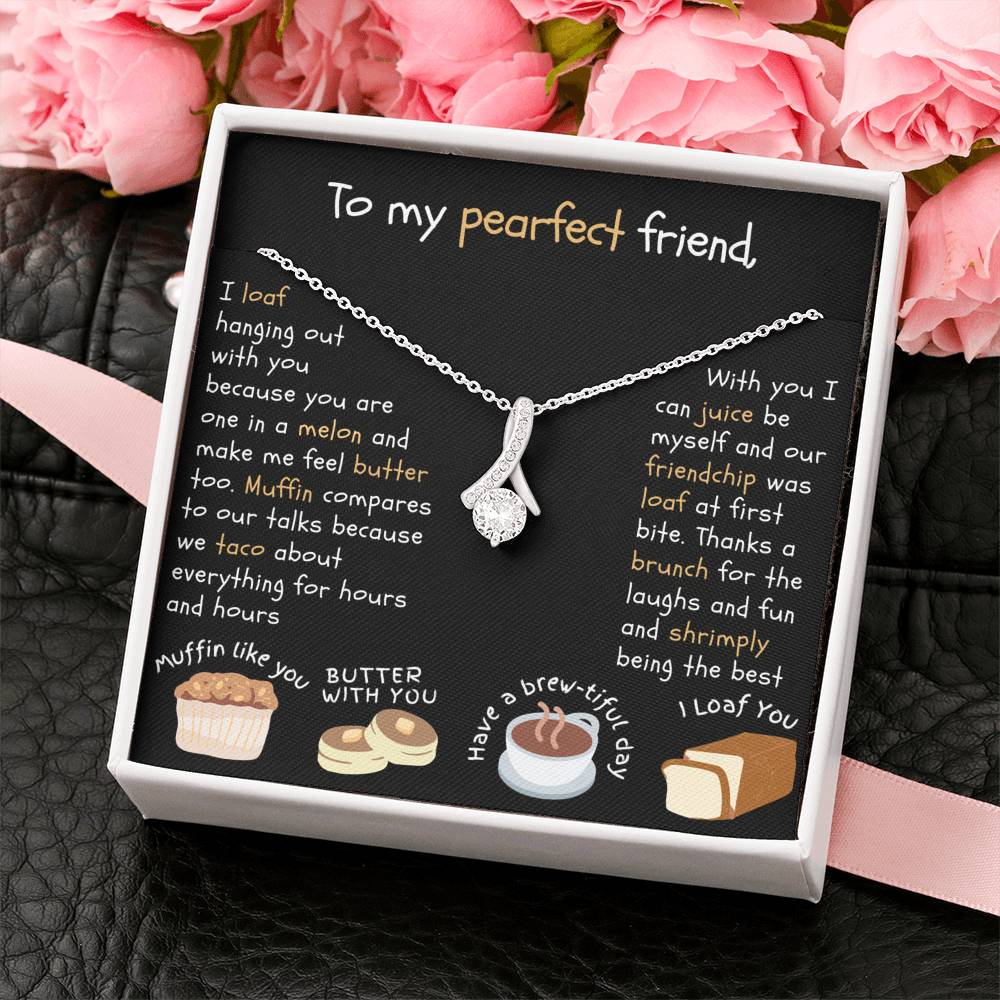 Shrimply the Best | Necklace gift for food loving friend