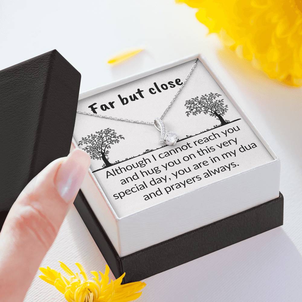 Far but in my prayers | necklace gift for muslim women