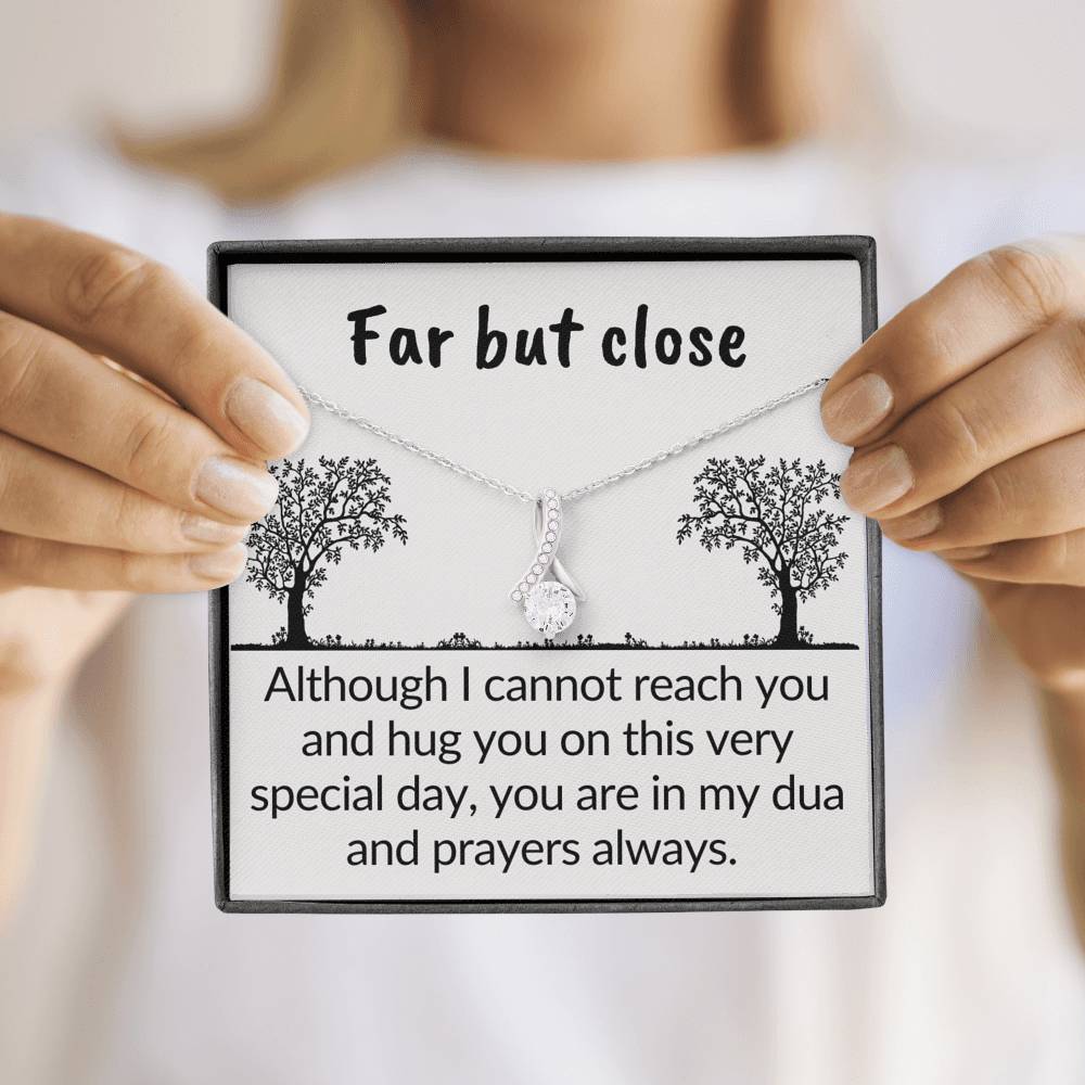 Far but in my prayers | necklace gift for muslim women