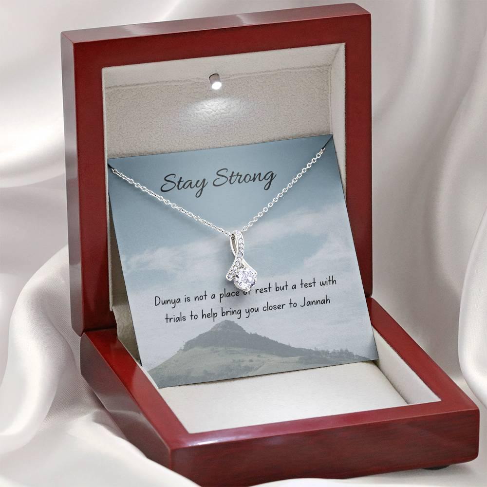 A Test | Noor necklace for loved one with message