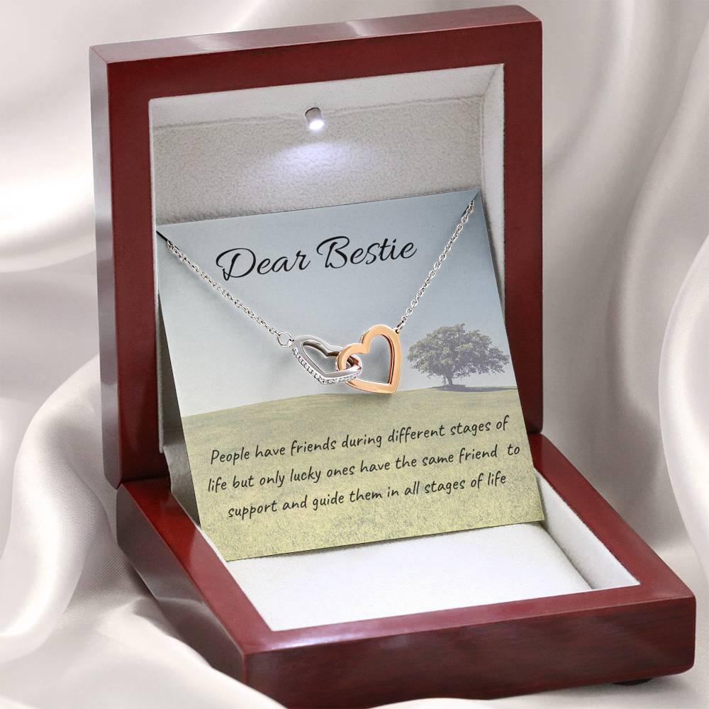Forever Guide | Interlocking Qulub Necklace for Friend with Letter Card