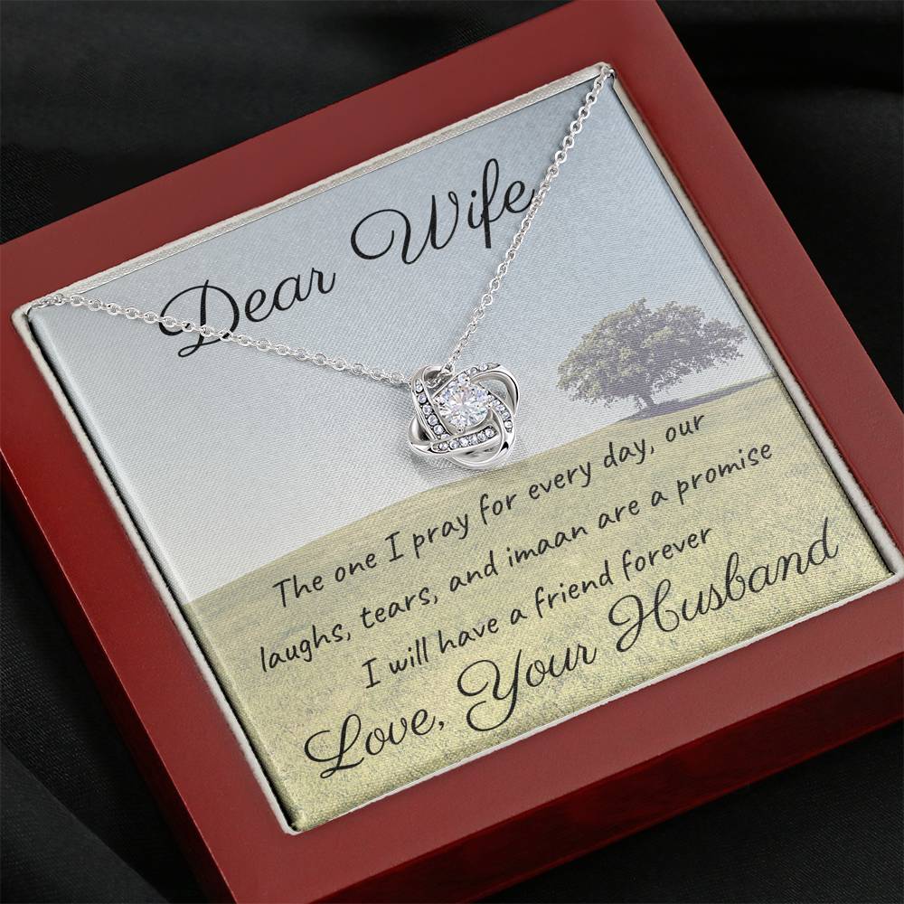 Friend forever | Noor Necklace for Wife with Message Card